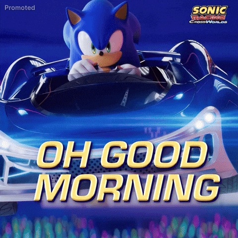 Morning Sega GIF by Sonic the Hedgehog