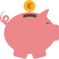 DHfinance geld sparen spaarvarken dhfinance Sticker