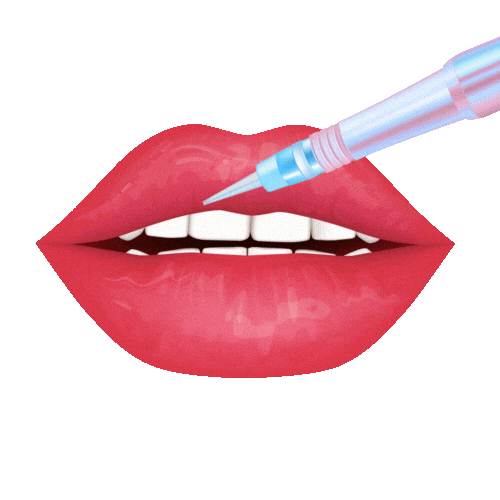 kalicimakyajblog giphyupload kalıcı makyaj dudak renklendirme kalici makyaj Sticker