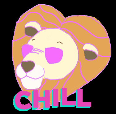 Chill Lion GIF