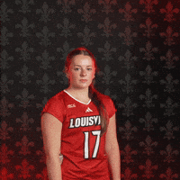 Volleyball Go Cards GIF by Louisville Cardinals