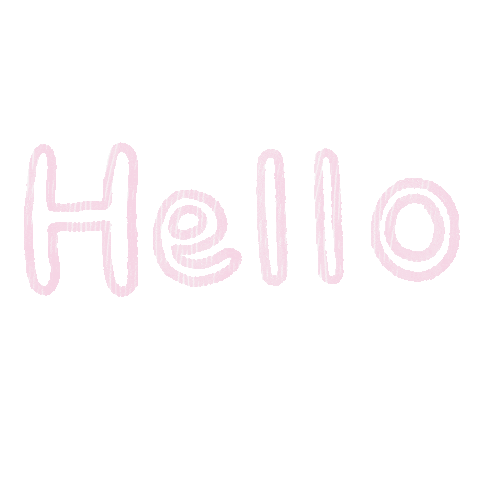 ハロー Hello Sticker