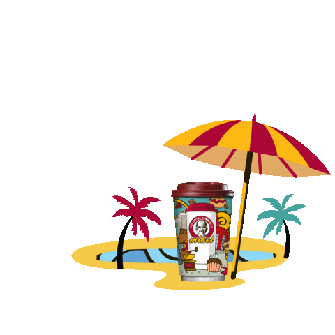 Summer Beach Sticker by Mikel Coffee Company