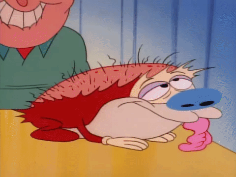 nicksplat ren and timpy GIF