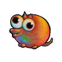 Adventures_with_Goober dog rainbow silly doggo Sticker
