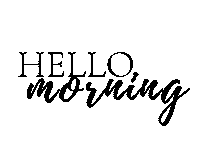 Morning Hello Sticker by Lucie Camfrlová