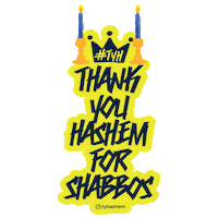 Jewish Shabbat Sticker by Thank You Hashem