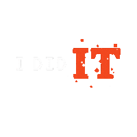 Celebrate I Did It Sticker by Indiana Tech