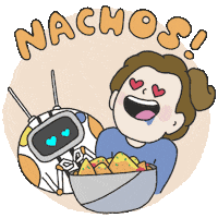 lisa-vertudaches love happy food sticker Sticker