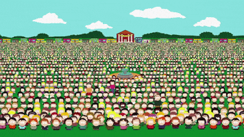 crowd gathering GIF by South Park 