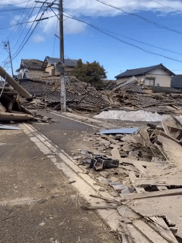 'Can't Stop Crying': Footage Shows Extensive Damage of Deadly Japan Earthquake