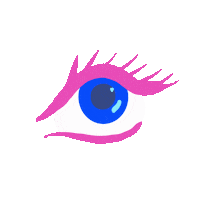 JesFortner_Illustration pink illustration sticker eye Sticker
