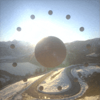 Winter Solstice Loop GIF by Doze Studio