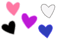 Pride Hearts Sticker by Rainbow Brains
