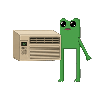 Chill Out Frog Sticker by fwogs