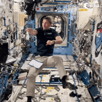 Floating International Space Station GIF by European Space Agency - ESA