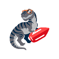 Dinosaur Dino Sticker by babauba