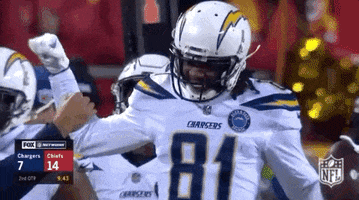 Celebrate Mike Williams GIF by Los Angeles Chargers
