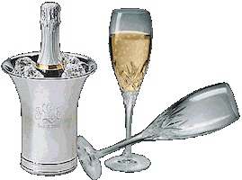 champagne Sticker
