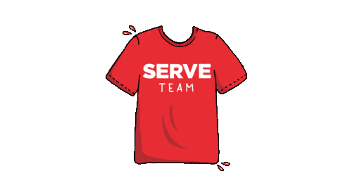 Serve Red Shirt Sticker by Church of the Highlands