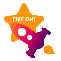 DigitalforLifeSG fire star digital rocket Sticker