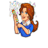 vokigames game halloween yay good job Sticker