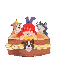 dogbreathphoto dog dogs bananas holy bananas Sticker
