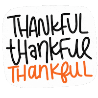 Thanks Thanksgiving Sticker