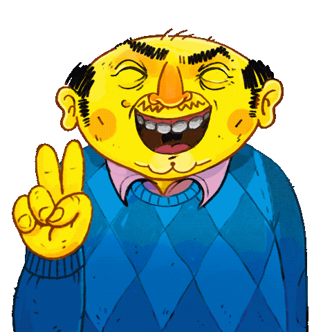 Happy Illustration Sticker