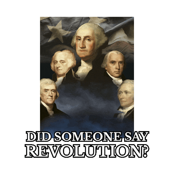 Revolting Founding Father Sticker