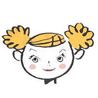かわいい 可愛い 女の子 angle にこにこ Sticker