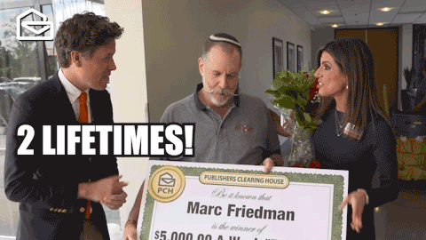 Happy Celebration GIF by Publishers Clearing House
