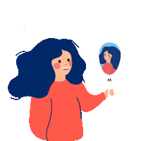 Mirror Mirror Love Sticker by Motorola México