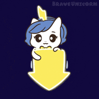 Bu Look Down GIF by Brave Unicorn