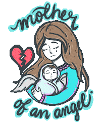 Mothers Day Angel Sticker