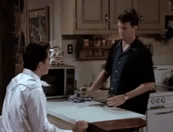 kyletaylored giphygifmaker friends joey bartender GIF