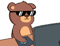Angry Sunglasses Sticker by BEARISH