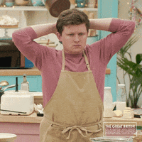 Thinking Think GIF by The Great British Bake Off