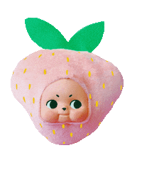EganStreetDesign strawberry strawberries kewpie cupie Sticker