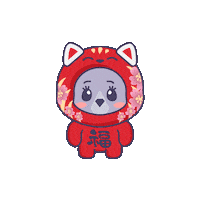 Bear Fortune Sticker by Caring Crystals