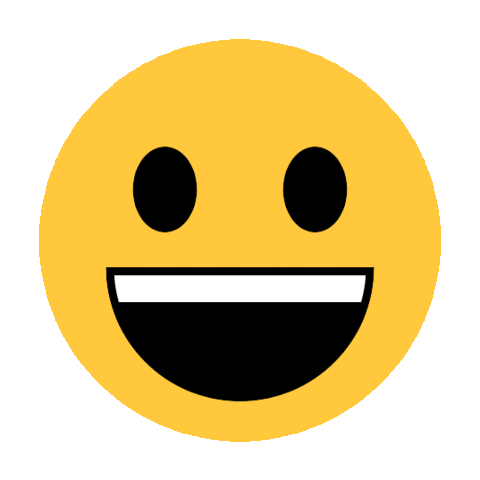 emojitool happy hi face wink Sticker