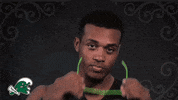 looking mens basketball GIF by GreenWave