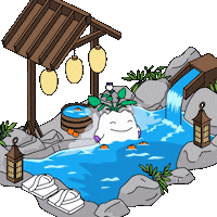 Stressed Hot Tub Sticker by Magic Eden