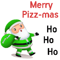 Ho Ho Ho Christmas Sticker by Pizza Fan