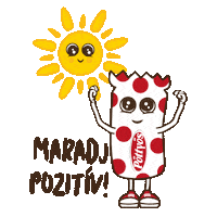 Happy Good Vibes Sticker by Pöttyös Túró Rudi