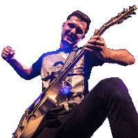 angry rock n roll Sticker by Leons Massacre