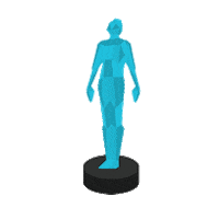dab statue Sticker by The Streamy Awards