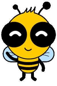 Bee Hello Sticker by Y-collective