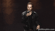 morphin what blink stare mic GIF