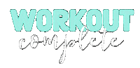Workout Teal Sticker by The Vitality Place